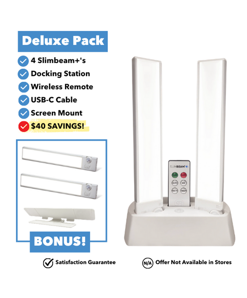Slim Beam+ 4 Pack with Charging Dock - Deluxe Pack